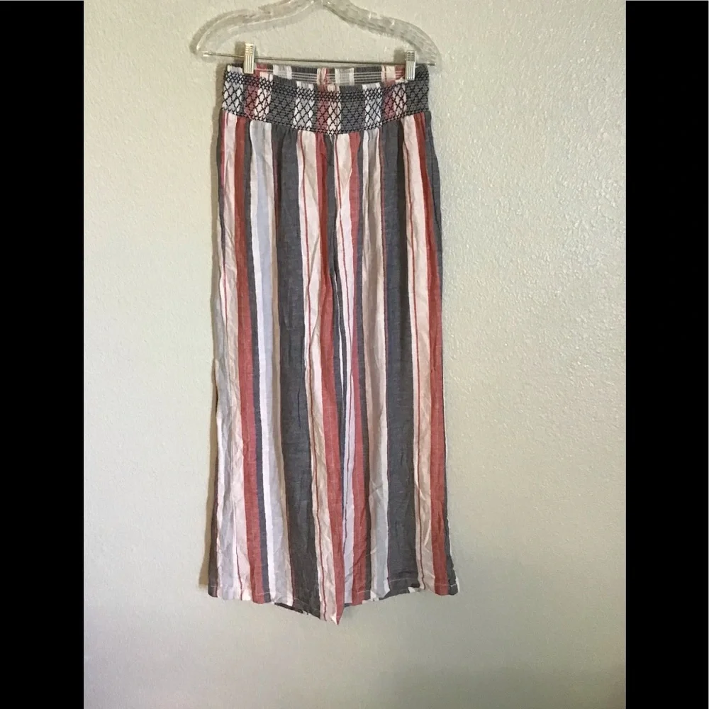 Style Me  Linen Blend Wide Leg Pant - Picture 2 of 7